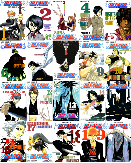 Bleach Tankoban covers 1-20