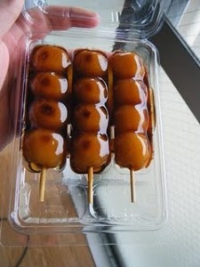 Odango only vaguely resemble meatballs in appearance.