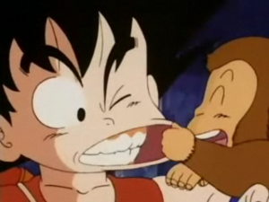 Goku and monkeys
